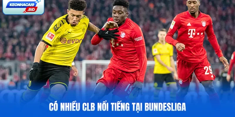 Có nhiều CLB nổi tiếng tại Bundesliga